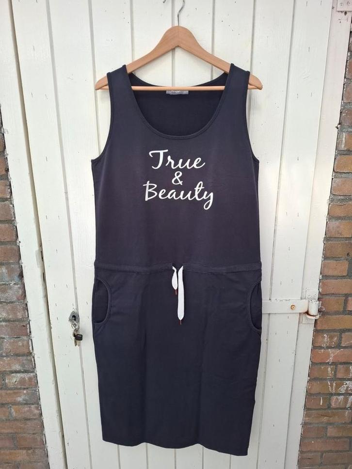 Geisha donkerblauwe jurk, mt.XL, €30, Kleding | Dames, Jumpsuits, Zo goed als nieuw, Maat 46/48 (XL) of groter, Blauw, Verzenden
