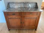 Antiek dressoir commode waskast kast marmer blad, Huis en Inrichting, Kasten | Dressoirs, Ophalen, Gebruikt, 25 tot 50 cm