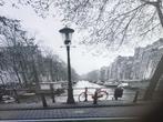 Canvas Schilderij Rode Fiets In Amsterdam meter lang, Ophalen of Verzenden, Zo goed als nieuw, Minder dan 50 watt