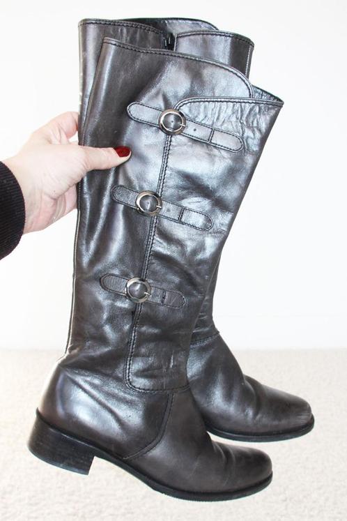 Zeer Mooie Leren Gabor Laarzen -s28 (Maat 6/39) € 70,-, Kleding | Dames, Schoenen, Zo goed als nieuw, Hoge laarzen, Zwart, Ophalen of Verzenden