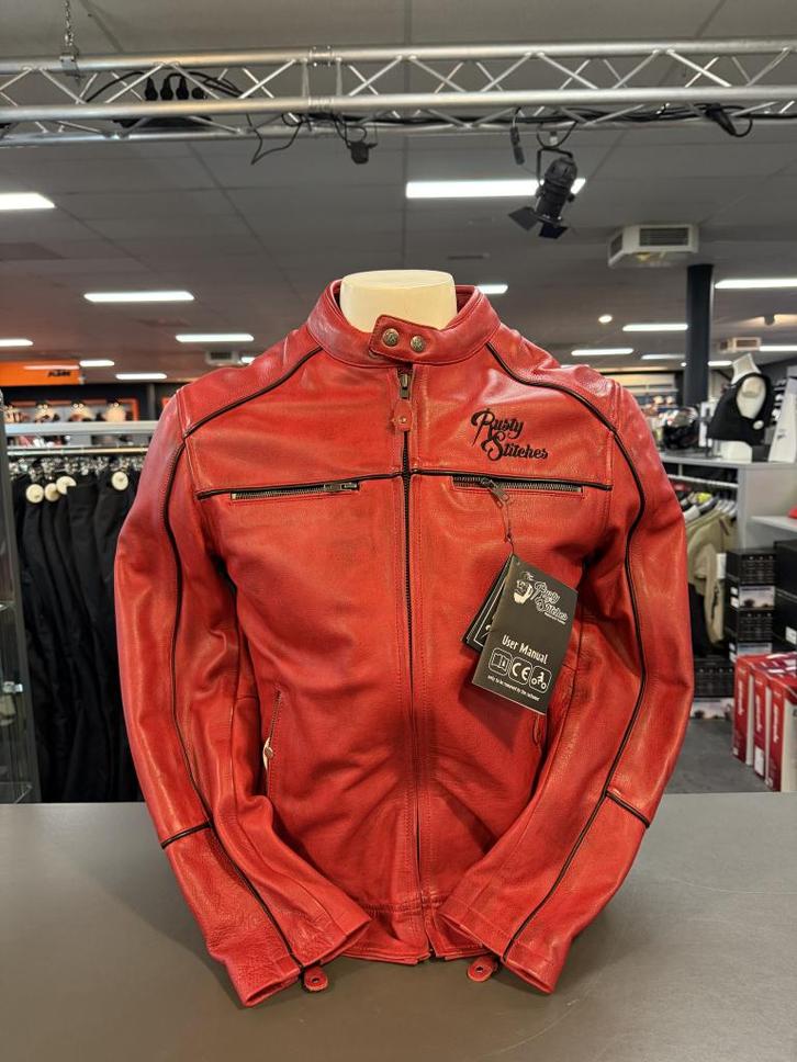 RUSTY STITCHES LEATHER CHASE, LAATSTE MAAT: 50, Motoren, Kleding | Motorkleding, Jas | leer, Heren, Nieuw met kaartje, Ophalen of Verzenden