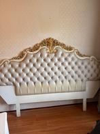 Vintage Hoofdbord 2-persoons, Ophalen, Gebruikt, Wit, Tweepersoons