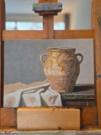 Stilleven met Gele Pot - 30x40 cm, Antiek en Kunst, Kunst | Schilderijen | Klassiek, Ophalen of Verzenden