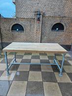 Steigerhouten bureau / tafel, Huis en Inrichting, Ophalen, Gebruikt, 50 tot 100 cm, Vijf personen of meer