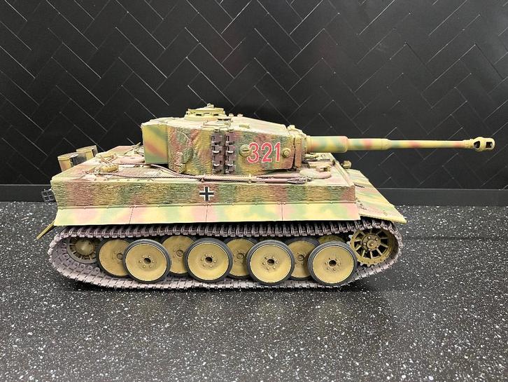 1:16 Tiger I, Hobby en Vrije tijd, Modelbouw | Auto's en Voertuigen, Gebruikt, Tank, Groter dan 1:32, Overige merken, Ophalen of Verzenden