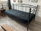 Stoer stalen bed voor matrasmaat 90x200, 90 cm, Gebruikt, Eenpersoons, Metaal