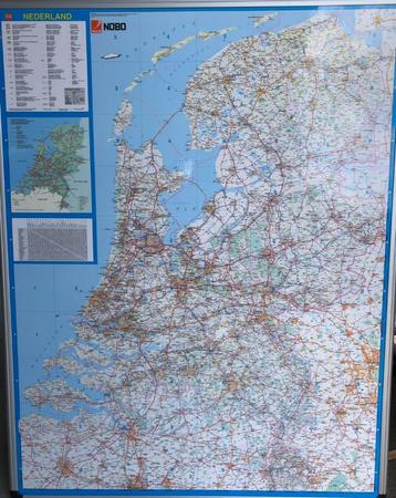 Wegenkaart Nederland magneethoudend/beschrijfbaar beschikbaar voor biedingen