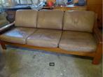 vintage sofa bowwood - leder 60er jaren mid-century, Ophalen, Huis en Inrichting