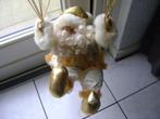 goudkleurige kerstman aan parachute 55cm met doos zondr muzi, Diversen, Ophalen of Verzenden, Gebruikt