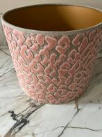 Handgemaakte lampenkap leopard, Huis en Inrichting, Lampen | Lampenkappen, Overige kleuren, 25 tot 50 cm, Rond, Nieuw
