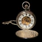 Zilverkleurig Zakhorloge met Mechanisme, Ophalen of Verzenden
