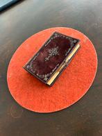 Zeldzaam fluweel gebonden gebedenboek 1854 Chromolitho, Ophalen of Verzenden