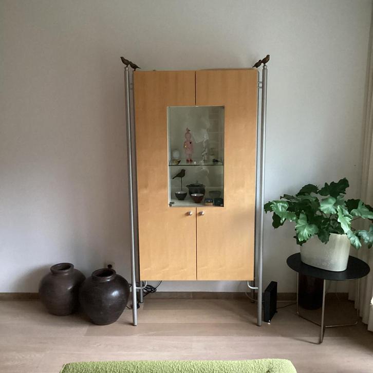 Castelijn Vogeltjeskast - Puntgaaf Designstuk, Antiek en Kunst, Kunst | Beelden en Houtsnijwerken, Ophalen of Verzenden