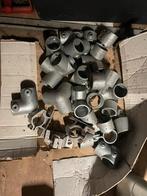 Steigerbuis koppeling gegalvaniseerd staal Ø 48,3 mm, Doe-het-zelf en Verbouw, Ophalen of Verzenden, Gebruikt