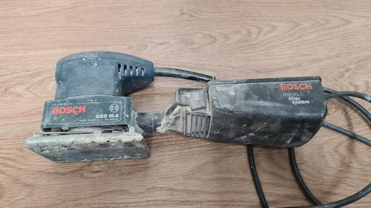 Bosch GSS 16A schuurmachine, Doe-het-zelf en Verbouw, Gereedschap | Schuurmachines, Gebruikt, Vlakschuurmachine, Minder dan 600 watt