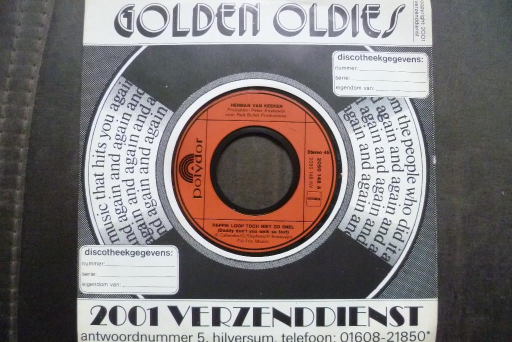 herman van keeken - pappie loop toch niet zo snel, Cd's en Dvd's, Vinyl Singles, 7 inch, Single, Ophalen of Verzenden, Zo goed als nieuw
