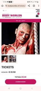 Body worlds tickets 3 voor € 30,_