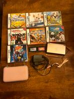 Nintendo DS Lite met spellen - Metallic Roze GEBRUIKT, Spelcomputers en Games, Spelcomputers | Nintendo DS, Ophalen of Verzenden