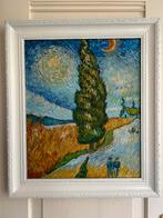Van Gogh Kopie - Country Road in Provence by Night, Antiek en Kunst, Ophalen of Verzenden