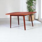 Vintage uitschuifbare tafel Deens design | eettafel jaren 60, Ophalen, Gebruikt, 100 tot 150 cm, 50 tot 100 cm