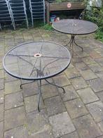 2x Buitentafel Rond, Tuin en Terras, Tuinsets en Loungesets, Tuinset, Zo goed als nieuw, Ophalen