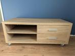 TV-meubel houtfineer met lades en open vakken – 115 cm breed, Ophalen, 100 tot 150 cm, Zo goed als nieuw, Minder dan 100 cm