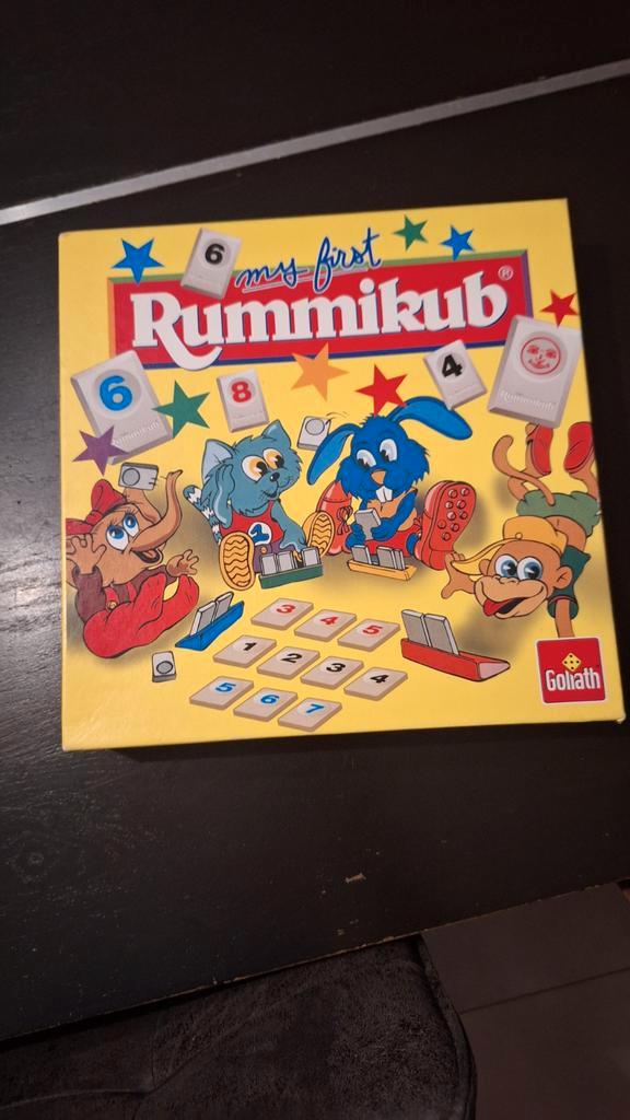 Mijn eerste Rummikub - weinig gebruikt, Hobby en Vrije tijd, Gezelschapsspellen | Bordspellen, Zo goed als nieuw, Een of twee spelers