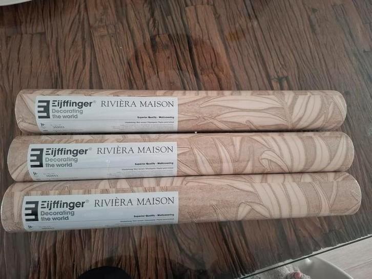 3 Rollen Eijffinger Riviera Maison Behang 350553, Huis en Inrichting, Stoffering | Behang, minder dan 10 m², Ophalen