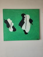 Abstract olieverfschilderij Cath Weegels, Ophalen