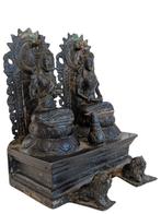 Nepalese bronzen set van Shiva en Parvati, Ophalen of Verzenden, Gebruikt