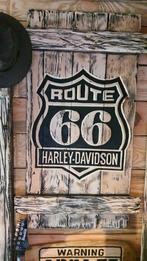 Harley davidson reclamebord cafe bar mancave vintage 120x70, Nieuw, Reclamebord, Ophalen