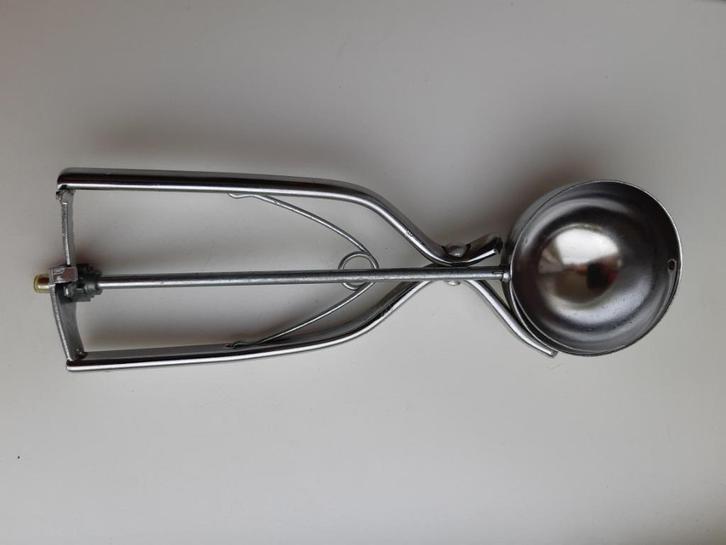 Vintage ijsschep RVS, Huis en Inrichting, Keuken | Keukenbenodigdheden, Gebruikt, Ophalen of Verzenden