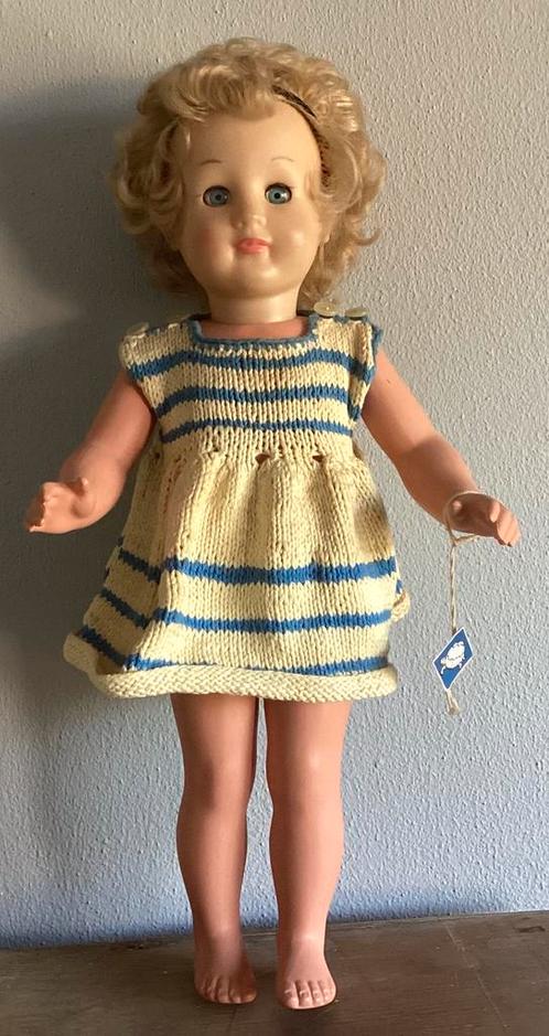 Vintage Schildpad pop 1950’s ,41 cm ,tortulon lijfje, Verzamelen, Poppen, Nieuw, Pop, Ophalen