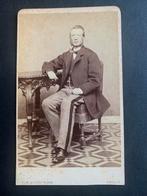 cdv carte de visite F W H Deutmann Zwolle met naam Hoboken, Verzamelen, Verzenden, Foto, Zo goed als nieuw, Voor 1940