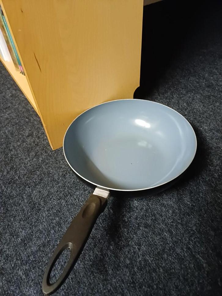 Koekenpan - Zo goed als nieuw!, Huis en Inrichting, Keuken | Potten en Pannen, Zo goed als nieuw, Koekenpan of Braadpan, Aluminium