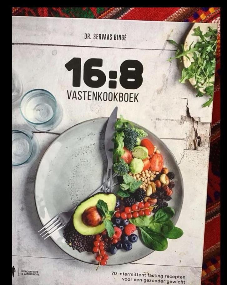 Servaas Dr. Bingé - 16:8 vastenkookboek, Boeken, Gezondheid, Dieet en Voeding, Zo goed als nieuw, Dieet en Voeding, Ophalen of Verzenden