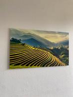 Canvas groen landschap 118 x 70, Ophalen