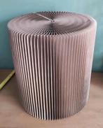 Vintage (retro) harmonica bijzettafel krukje van karton, Ophalen of Verzenden, Huis en Inrichting