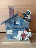 HOUTEN AFTELKALENDER HUIS, SINT OP OZOSNEL EN PIET OP DAK, Diversen, Sinterklaas, Verzenden, Zo goed als nieuw