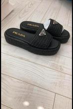 Prada Platform Sandals Plateau Slippers, Verzenden, Nieuw, Zwart