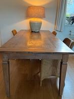 Massief teak – 250 cm – met lades, Huis en Inrichting, Tafels | Eettafels, Ophalen, Gebruikt, Teakhout, 200 cm of meer