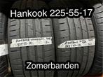 2X 225-55-17 Hankook zomerbanden, Ophalen, Gebruikt, 17 inch, Band(en)