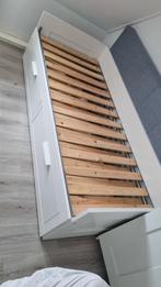Ikea bed BRIMNERS 80x200, Ophalen, Gebruikt, Eenpersoons, Wit