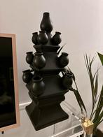 Tulpenvaas Heinen zwart XL (50 cm), Huis en Inrichting, Woonaccessoires | Vazen, Nieuw, Ophalen of Verzenden, 50 tot 75 cm, Zwart