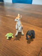 Schleich Dieren Set: Gorilla, Kikker, Kangoeroe, Ophalen of Verzenden, Gebruikt