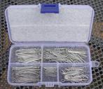 splitpennen / set 175 stuks staal verzinkt - nieuw in box, Hobby en Vrije tijd, Knutselen, Ophalen of Verzenden, Nieuw, Materiaal