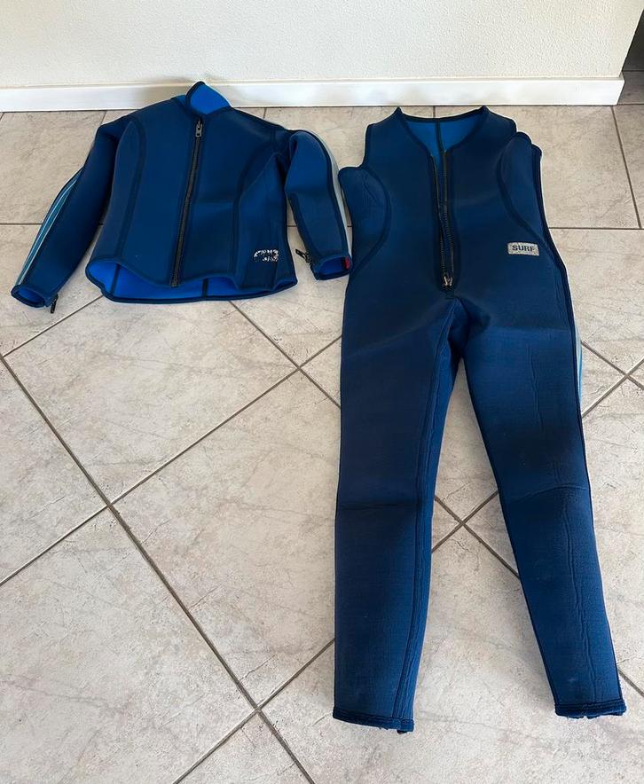 dames wetsuit surfpak suppak compleet maat 38/39 neopreen, Watersport en Boten, Watersportkleding, Zo goed als nieuw, Wetsuit