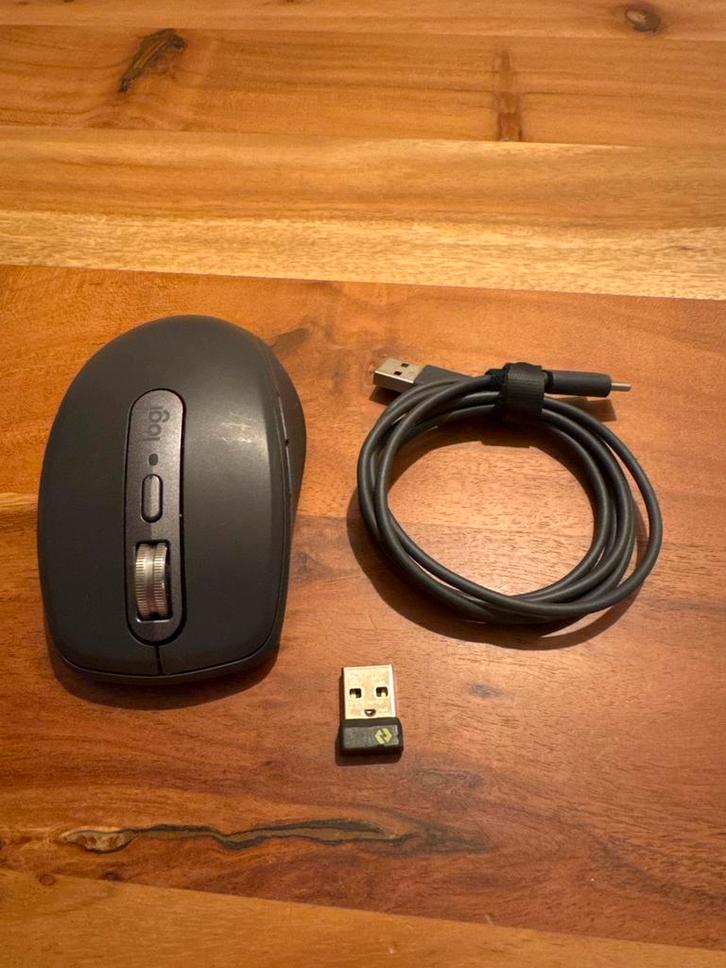 Logitech MX Anywhere 3S Muis - Draadloos, Computers en Software, Muizen, Zo goed als nieuw, Muis, Rechtshandig, Draadloos, Ergonomisch