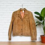 Vintage Jacket Maat L Bruin Suède Leer Western Style, Maat 52/54 (L), Bruin, Verzenden, Vintage