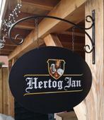 Dubbelzijdig HERTOG JAN UITHANGBORD (incl. beugel), Ophalen of Verzenden, Nieuw, Reclamebord, Plaat of Schild, Hertog Jan